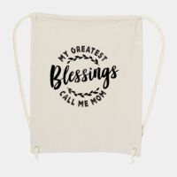 10 Ounce Cotton Canvas Drawstring Backpack Thumbnail