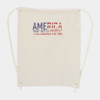 10 Ounce Cotton Canvas Drawstring Backpack Thumbnail