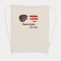 10 Ounce Cotton Canvas Drawstring Backpack Thumbnail