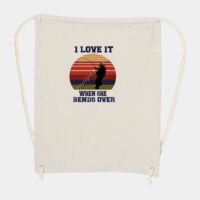 10 Ounce Cotton Canvas Drawstring Backpack Thumbnail