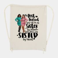 10 Ounce Cotton Canvas Drawstring Backpack Thumbnail