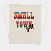 10 Ounce Cotton Canvas Drawstring Backpack Thumbnail