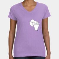 Women's V-Neck Fine Jersey Tee Thumbnail