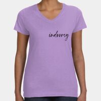 Women's V-Neck Fine Jersey Tee Thumbnail