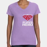 Women's V-Neck Fine Jersey Tee Thumbnail