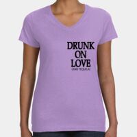 Women's V-Neck Fine Jersey Tee Thumbnail