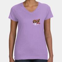 Women's V-Neck Fine Jersey Tee Thumbnail