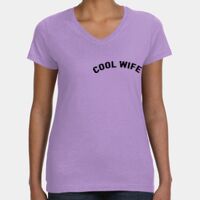 Women's V-Neck Fine Jersey Tee Thumbnail