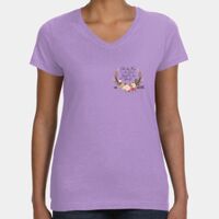 Women's V-Neck Fine Jersey Tee Thumbnail