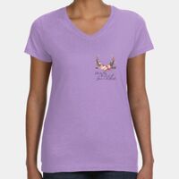 Women's V-Neck Fine Jersey Tee Thumbnail