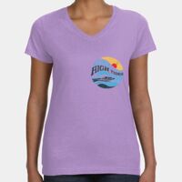 Women's V-Neck Fine Jersey Tee Thumbnail