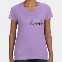 Women's V-Neck Fine Jersey Tee Thumbnail