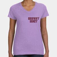 Women's V-Neck Fine Jersey Tee Thumbnail