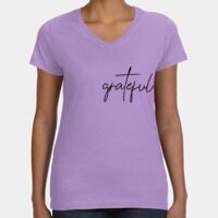 Women's V-Neck Fine Jersey Tee Thumbnail