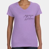 Women's V-Neck Fine Jersey Tee Thumbnail