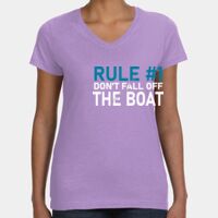 Women's V-Neck Fine Jersey Tee Thumbnail