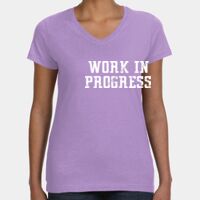 Women's V-Neck Fine Jersey Tee Thumbnail