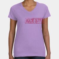 Women's V-Neck Fine Jersey Tee Thumbnail