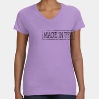 Women's V-Neck Fine Jersey Tee Thumbnail