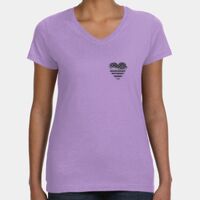 Women's V-Neck Fine Jersey Tee Thumbnail