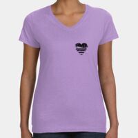 Women's V-Neck Fine Jersey Tee Thumbnail