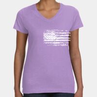 Women's V-Neck Fine Jersey Tee Thumbnail