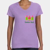 Women's V-Neck Fine Jersey Tee Thumbnail