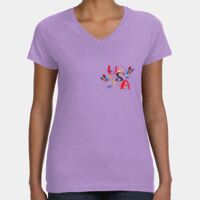 Women's V-Neck Fine Jersey Tee Thumbnail