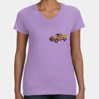 Women's V-Neck Fine Jersey Tee Thumbnail