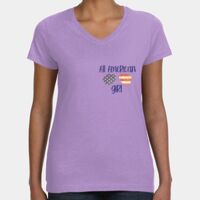 Women's V-Neck Fine Jersey Tee Thumbnail