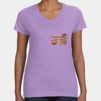 Women's V-Neck Fine Jersey Tee Thumbnail