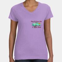 Women's V-Neck Fine Jersey Tee Thumbnail