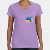 Women's V-Neck Fine Jersey Tee Thumbnail