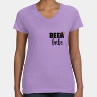 Women's V-Neck Fine Jersey Tee Thumbnail