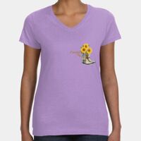 Women's V-Neck Fine Jersey Tee Thumbnail