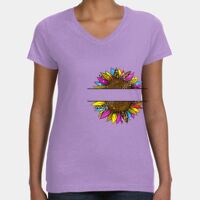 Women's V-Neck Fine Jersey Tee Thumbnail