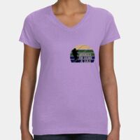 Women's V-Neck Fine Jersey Tee Thumbnail