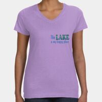 Women's V-Neck Fine Jersey Tee Thumbnail