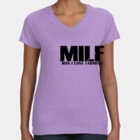 Women's V-Neck Fine Jersey Tee Thumbnail