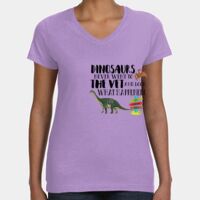 Women's V-Neck Fine Jersey Tee Thumbnail