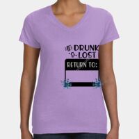 Women's V-Neck Fine Jersey Tee Thumbnail