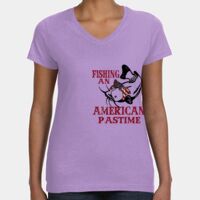 Women's V-Neck Fine Jersey Tee Thumbnail