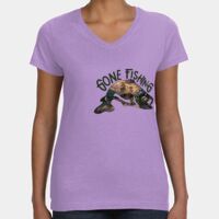 Women's V-Neck Fine Jersey Tee Thumbnail