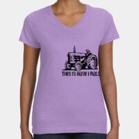 Women's V-Neck Fine Jersey Tee Thumbnail