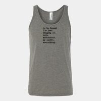 Unisex Jersey Tank Thumbnail